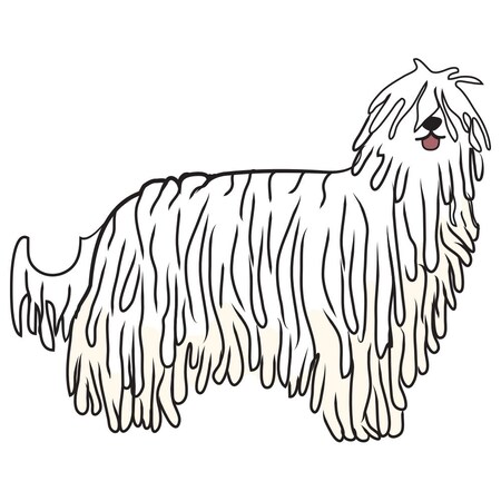 Signmission Komondor Dog Decal, Dog Lover Decor Vinyl Sticker D-12-Komondor